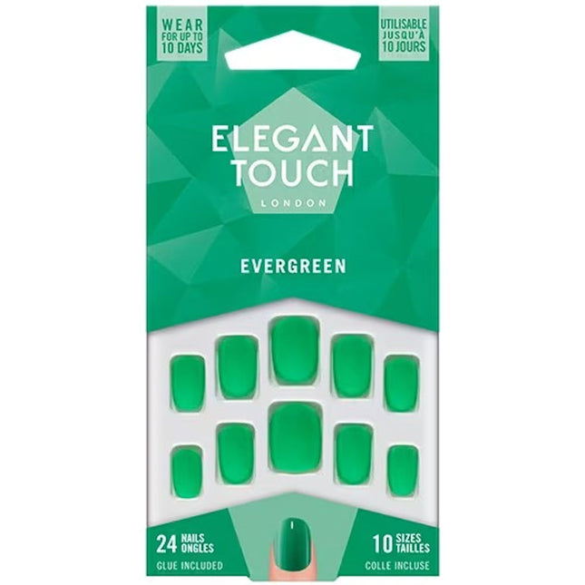 Elegant Touch Evergreen False Nails