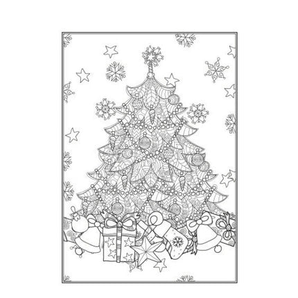 Christmas Advanced A4 Colouring Book