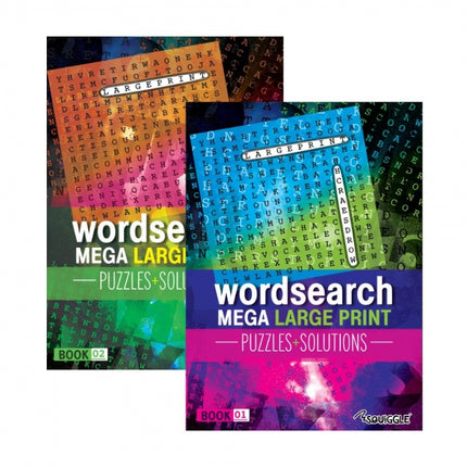 A4 Mega Large Print Modern Word Search Book