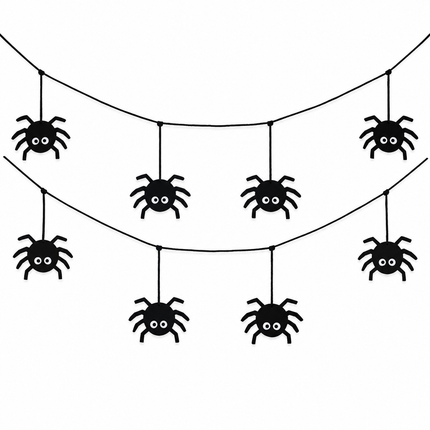 Halloween Hanging Spider Garland 1.5M