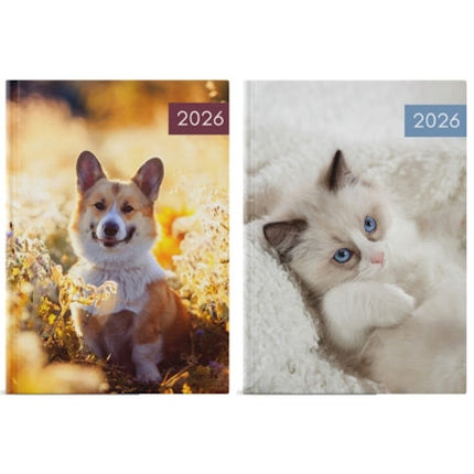 Cats / Dogs A5 Week To View 2026 Diary