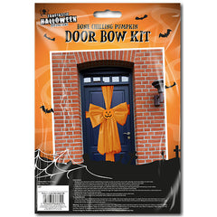 Orange Halloween Door Bow