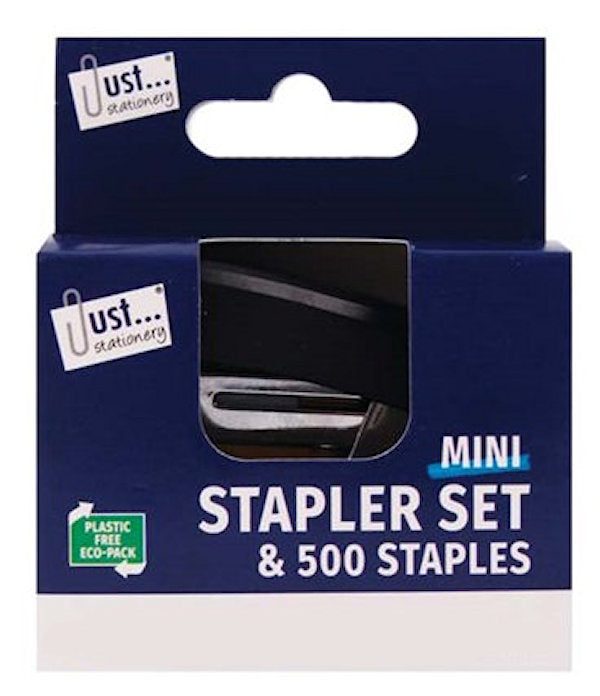 Mini Stapler & 500 Staples (Pack) (Assorted)