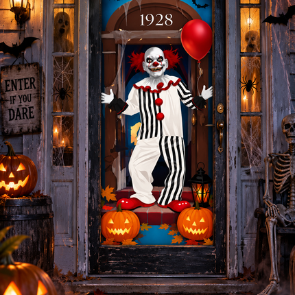 Halloween Clown Door Cover