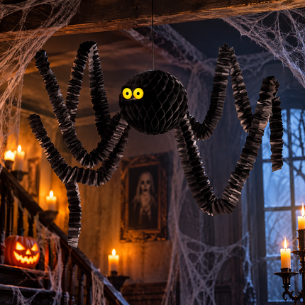 Halloween Spider Honeycomb Pendant