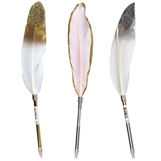 Glitter Feather Pen