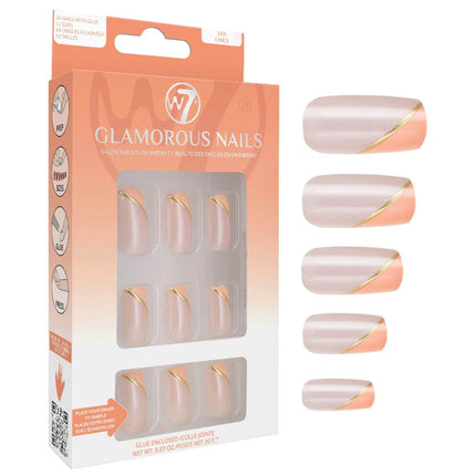 W7 Tan Lines Glamorous False Nails
