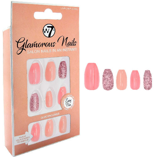 W7 Cupcake Icing Glamorous False Nails
