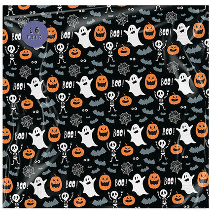 16 Halloween Printed Napkins