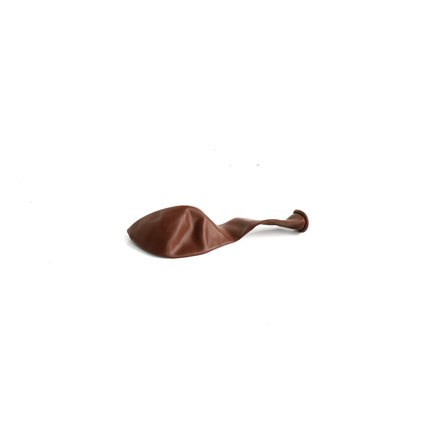 10 Pearlised Brown 12" Latex Balloons