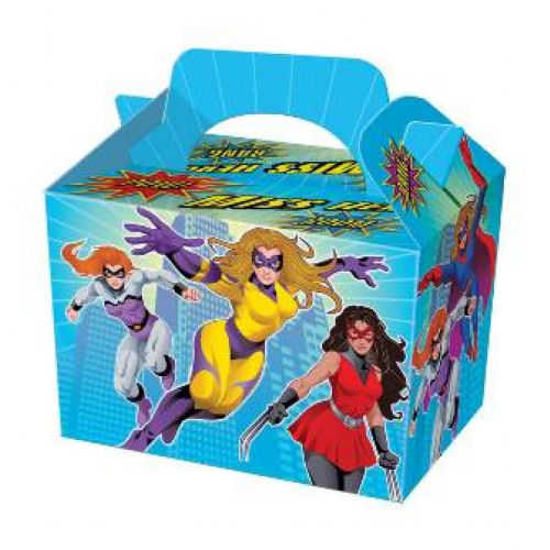 10 Miss Super Hero Lunch Boxes