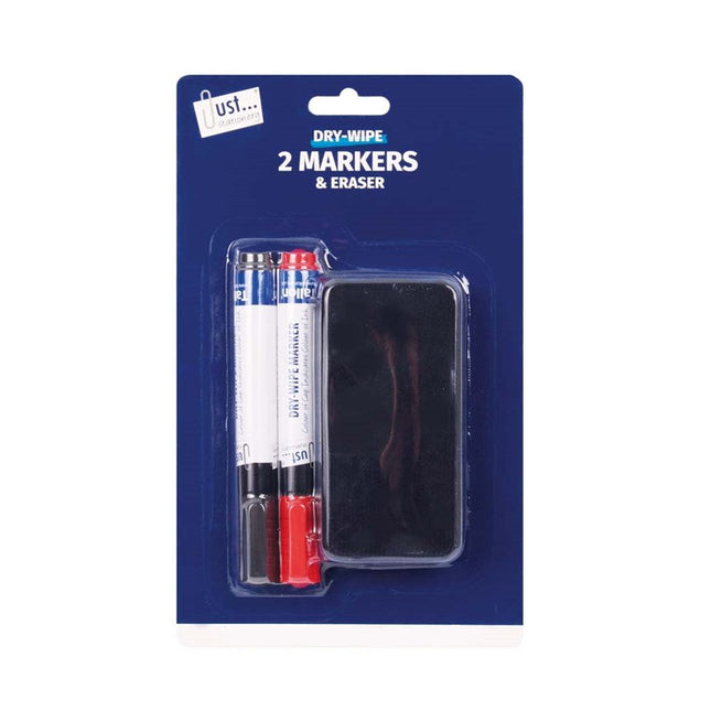 2 Whiteboard Markers & Eraser