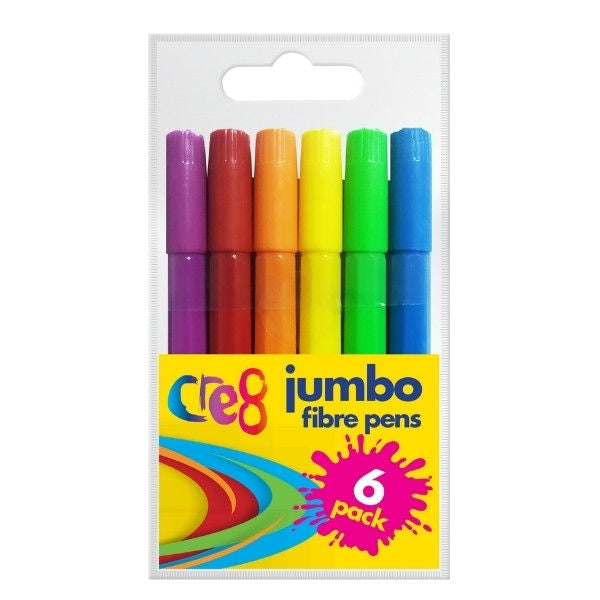6 Jumbo Fibre Pens