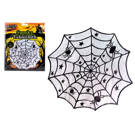 Halloween Spiders Web Round Tablecloth
