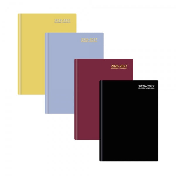 A5 Day A Page Academic Diary 2026-27 - Assorted