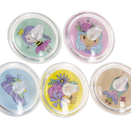 12 Princess Spinning Tops