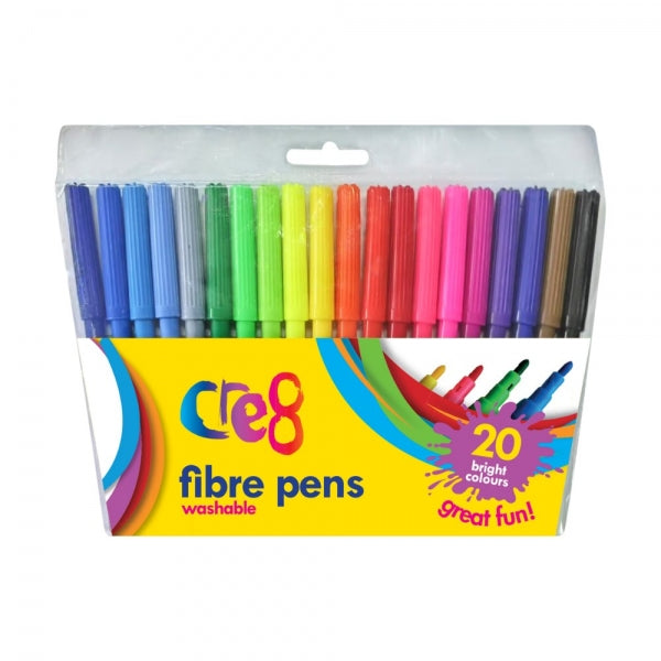 20 Fibre Tip Pens