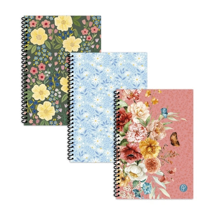 Spiral A5 Floral Notebook