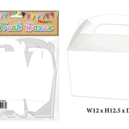 10 White Treat Boxes