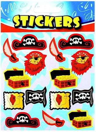 Pirate Sticker Sheets - 6 Pack