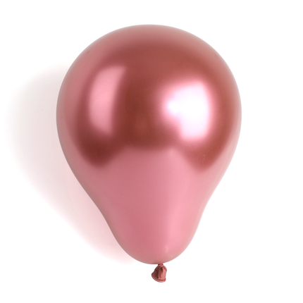 100 Metallic Red 7" Latex Balloons