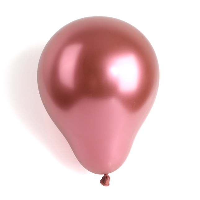 100 Metallic Red 7" Latex Balloons