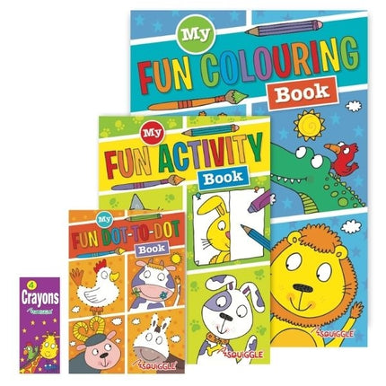 Colouring Activity Pack & Wax Crayons