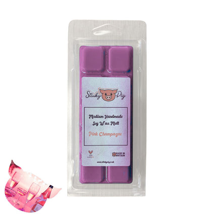 Pink Champagne 50g Soy Wax Melt Clamshell
