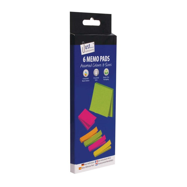 6 Neon Sticky Notes
