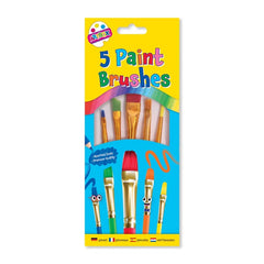 5 Assorted Paint Brushes