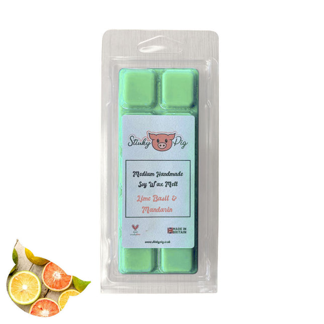 Lime Basil & Mandarin 50g Soy Wax Melt Clamshell