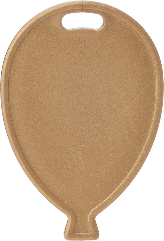 20 Gold Plastic Balloon Shaped Weights