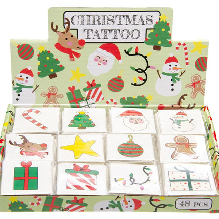 12 Christmas Temporary Tattoos