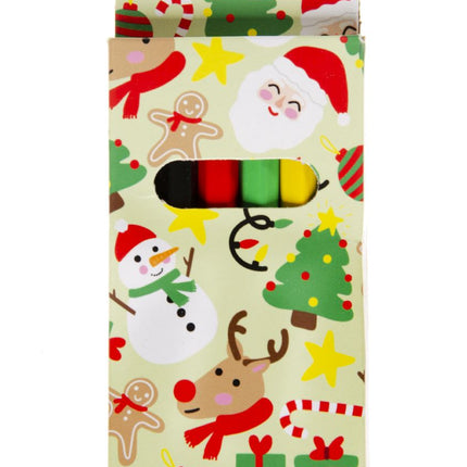 6 Christmas Halfsize Colouring Pencils