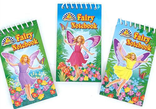 6 Fairy Spiral Notebooks