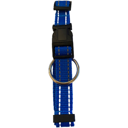 Blue Large Reflective Doggy Collar