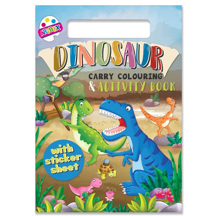 A4 Dinosaurs Carry Colouring Set