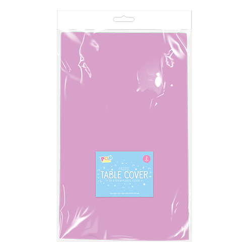 2 Pastel Purple Plastic Table Cloths