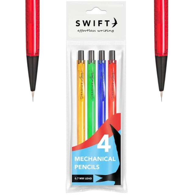 4 Coloured Mechanical Pencils