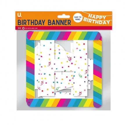 Happy Birthday Cardboard Banner