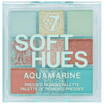 W7 Soft Hues Aquamarine Eyeshadow Palette