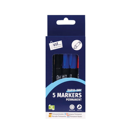5 Rapid Dry Permanent Markers