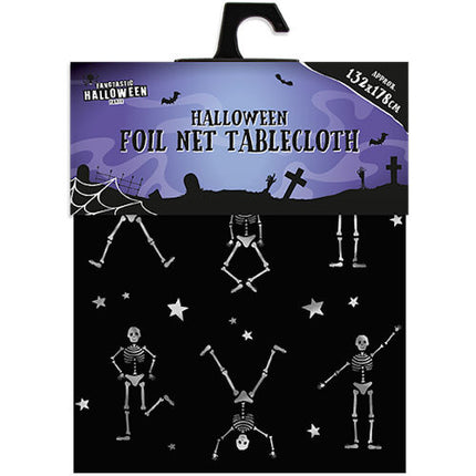 Halloween 132cm x 178cm Foil Net Tablecloth
