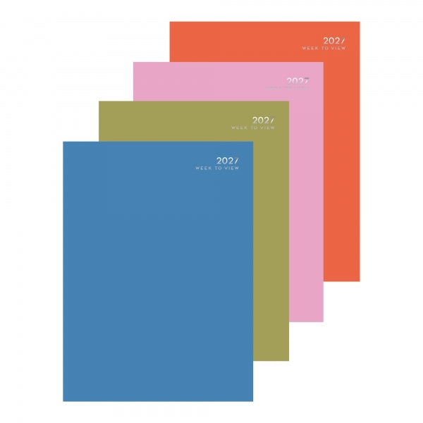 2027 A4 WTV Colour Block Diary (Assorted)