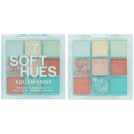 W7 Soft Hues Aquamarine Eyeshadow Palette