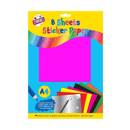 8 Peel & Seal Sticker Paper Sheets