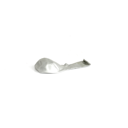 50 Metallic Silver 7" Latex Balloons