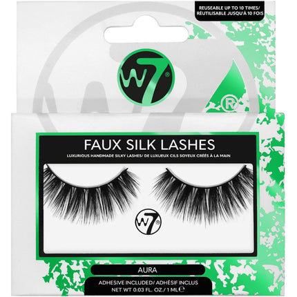 W7 Aura Faux Silk False Fake Eyelashes