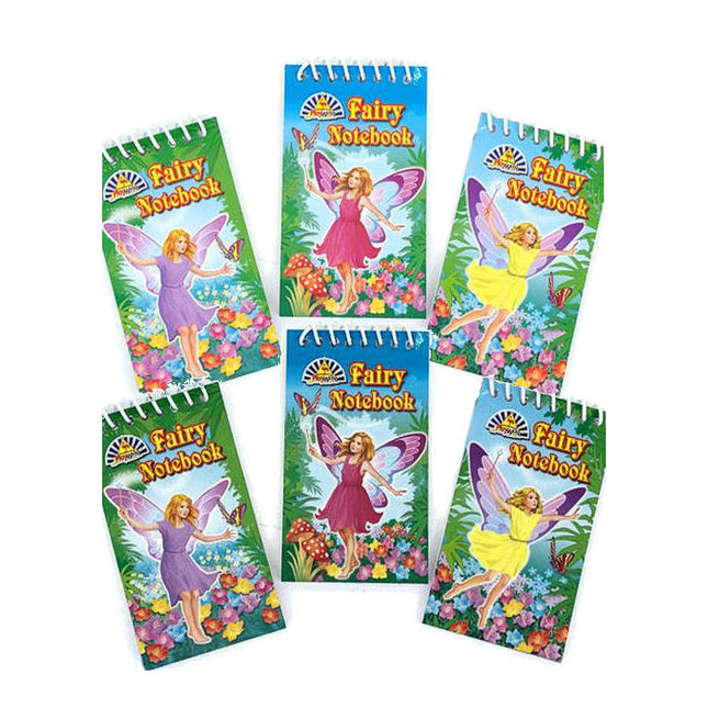 6 Fairy Spiral Notebooks