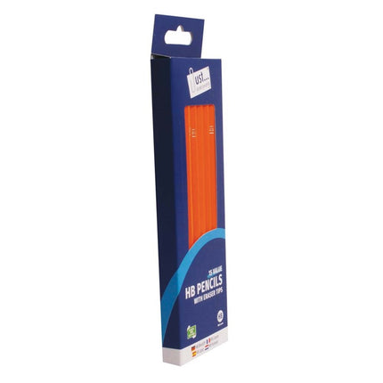 15 HB Pencils with Eraser Tops